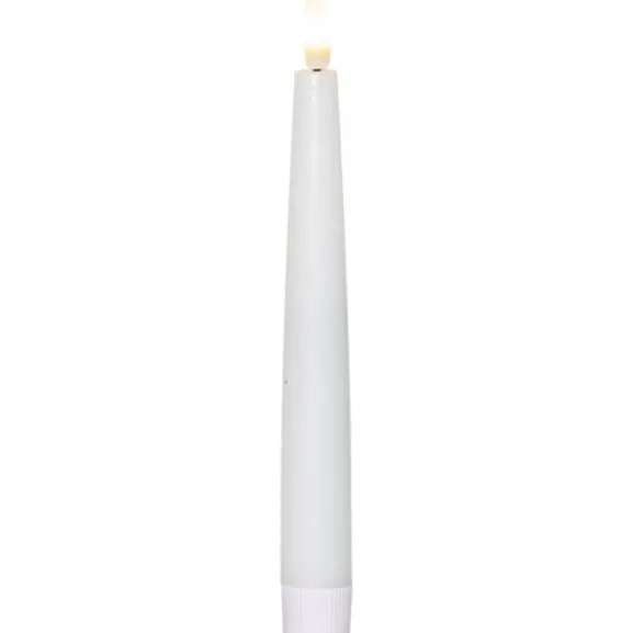 LED Antikljus 4-pack Flamme Slim Vit 20cm