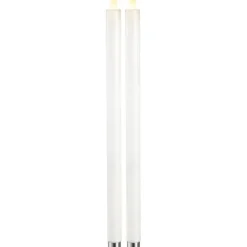 LED Antikljus 2-pack M-Twinkle Vit 40cm