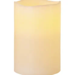 LED Blockljus Big Elfenben 15cm