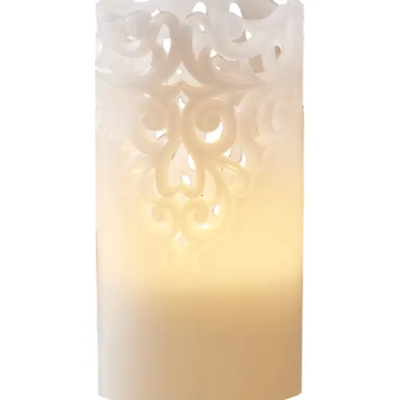 LED Blockljus Clary Vit 15cm