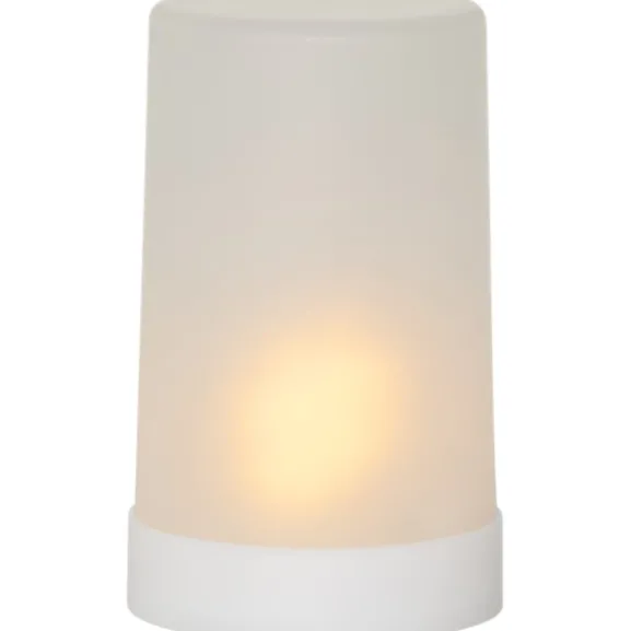 LED Blockljus Flame Candle Vit 14,5cm