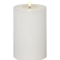LED Blockljus Flamme Flow Big Vit 17,5cm
