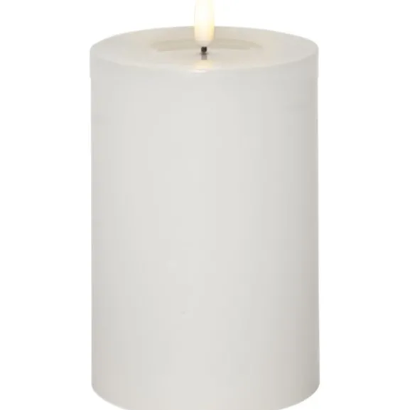LED Blockljus Flamme Flow Big Vit 17,5cm