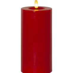 LED Blockljus Flamme Flow Röd 17,5cm