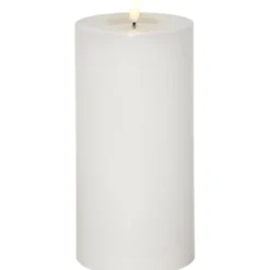 LED Blockljus Flamme Flow Big Vit 22,5cm