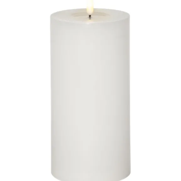 LED Blockljus Flamme Flow Big Vit 22,5cm