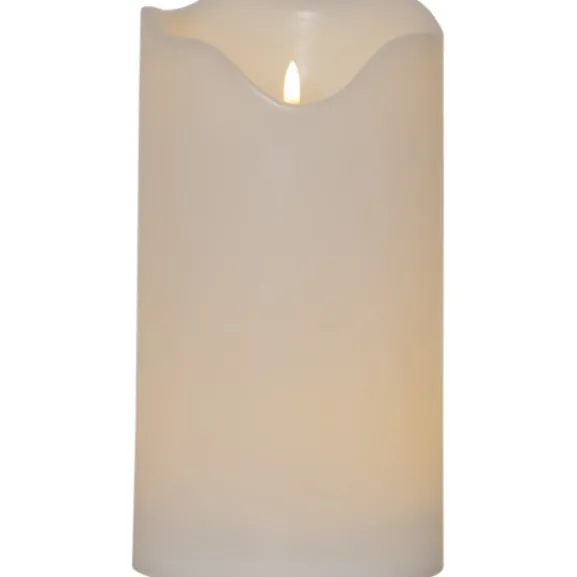 LED Blockljus Flamme Grand Vit 30cm
