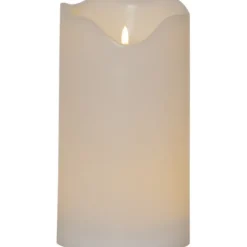 LED Blockljus Flamme Grand Vit 30cm