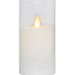 LED Blockljus M-Twinkle Transparent 15cm