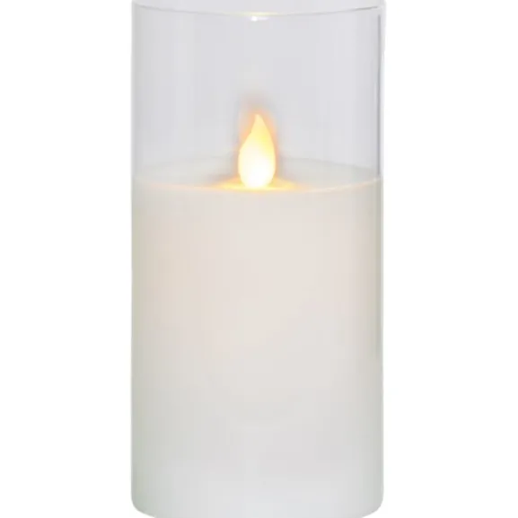 LED Blockljus M-Twinkle Transparent 15cm