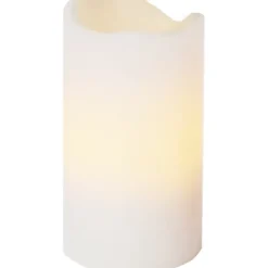 LED Blockljus 4-pack Advent Vit 10cm