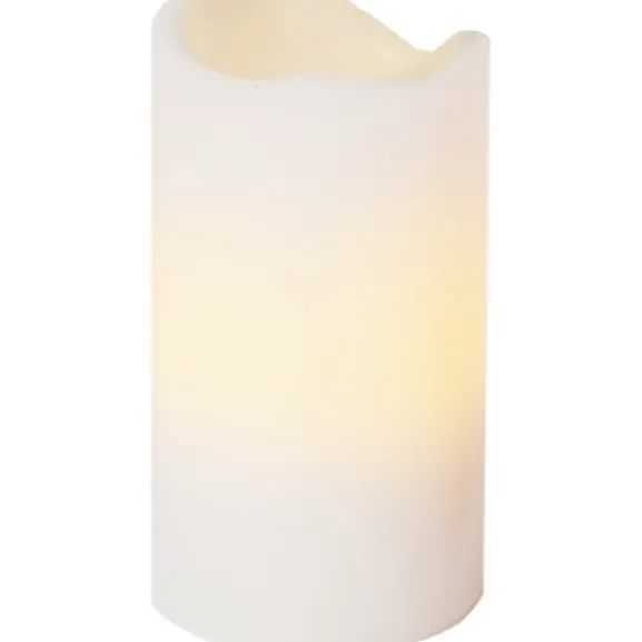 LED Blockljus 4-pack Advent Vit 10cm