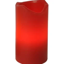 LED Blockljus 4-pack Advent Röd 10cm