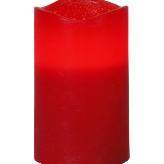 LED Blockljus 4-pack May Röd 12,5cm