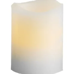 LED Blockljus 2-pack May Vit 6cm