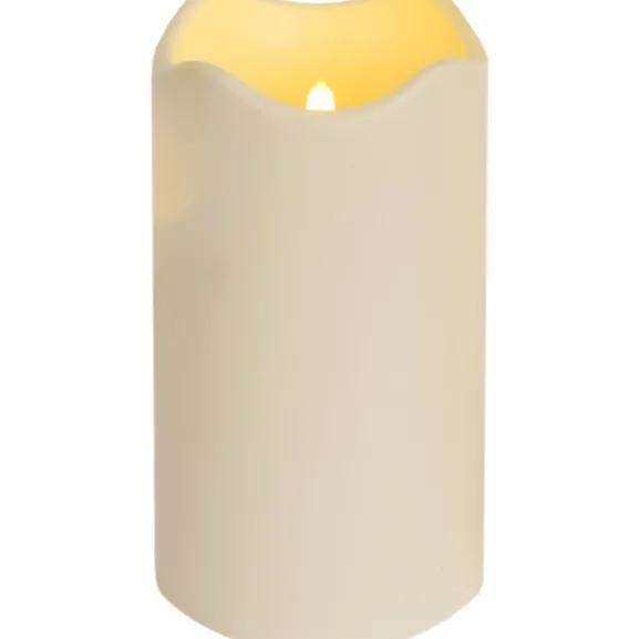 LED Blockljus Paul Beige 18 cm