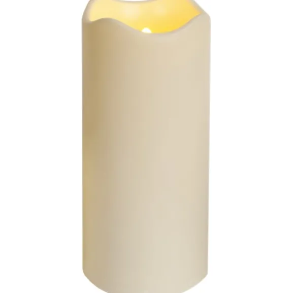LED Blockljus Paul Beige 23cm