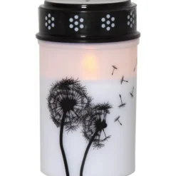 LED Gravljus Dandelion Vit 12cm