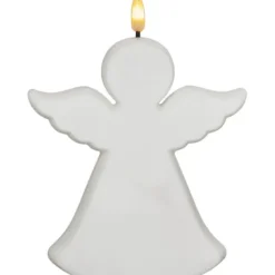 LED Gravljus Flamme Angel Vit 18cm