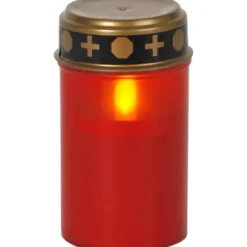 LED Gravljus Serene Röd 12cm