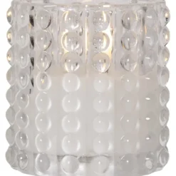 LED Ljus Flamme Dotty Transparent 10cm