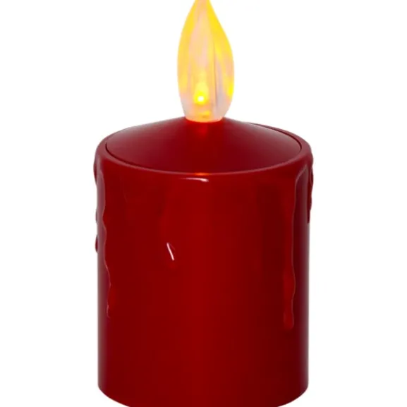 LED Ljus Paula Röd 11,5cm