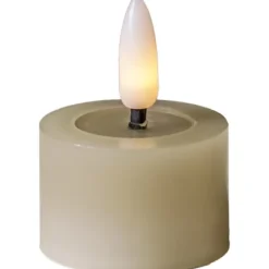 LED Värmeljus 2-pack Flamme Flow Beige 5cm