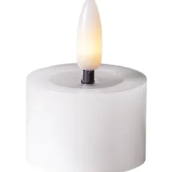 LED Värmeljus 2-pack Flamme Flow Vit 5cm