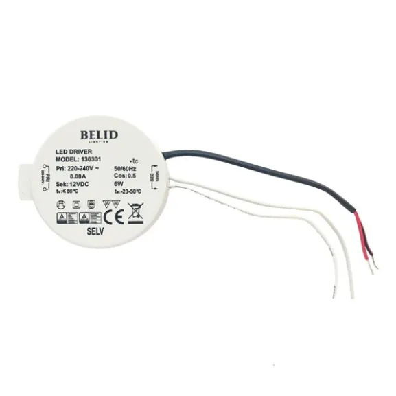 LED-driver D60 6W för dimmerbrytare (9-130331)