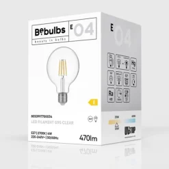 LED-lampa Clear 4W E27 glob 95mm