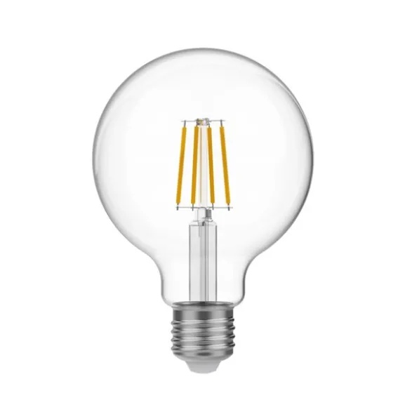 LED-lampa Clear 4W E27 glob 95mm