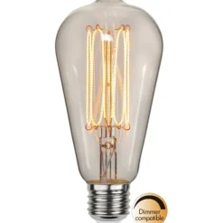 LED-lampa E27 edison Decoled Grace Clear 3,8W dimbar
