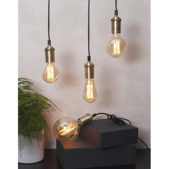 LED-lampa E27 edison Vintage Gold, 3.7W dimbar