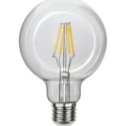 LED-lampa E27 glob Clear, 4.7W(40W) dimbar