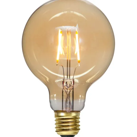 LED-lampa E27 glob 95mm Amber 0,75W 2000K 80lm