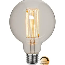 LED-lampa E27 glob 95mm Decoled Grace Clear 3,8W dimbar