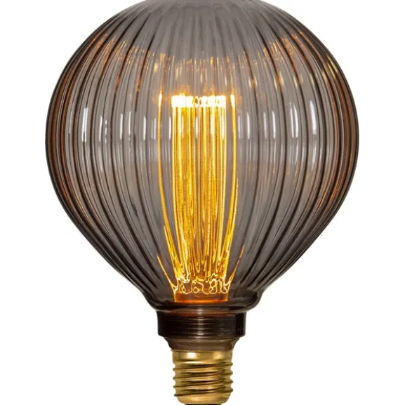 LED-lampa E27 glob 125mm Decoled New Generation Classic, rökgrå 1W