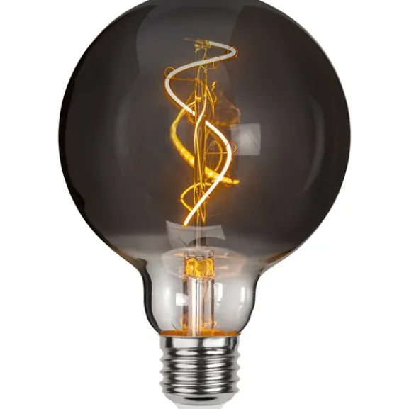 LED-lampa E27 glob 95mm Decoled Grace Smoke 3W