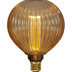 LED-lampa E27 glob 125mm Decoled New Generation Classic, amber 1W