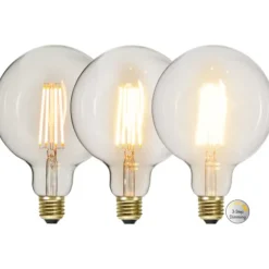 LED-lampa E27 glob 125mm 6,5W Soft Glow 3-stegsdimmer