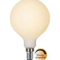 LED-lampa E14 glob opal Double Coating, 1.5W dimbar