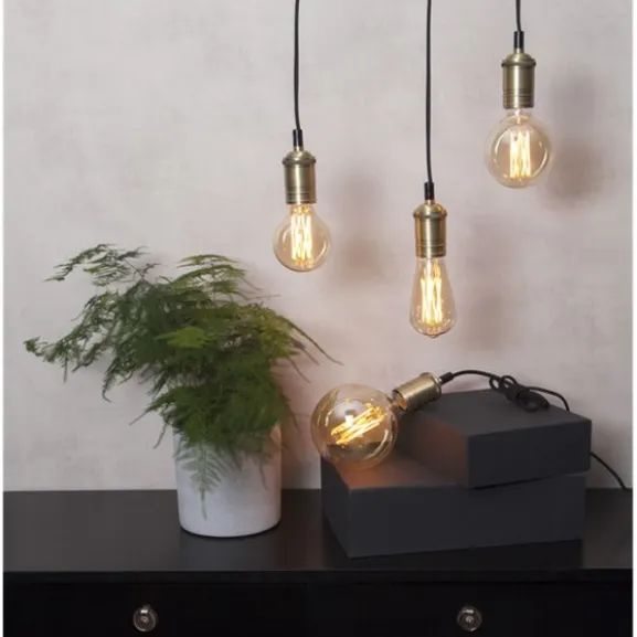LED-lampa E27 glob Vintage Gold, 3.7W dimbar