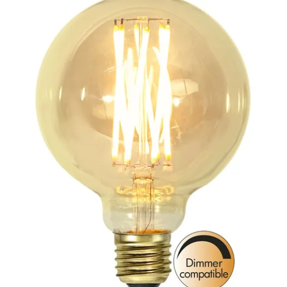 LED-lampa E27 glob Vintage Gold, 3.7W dimbar
