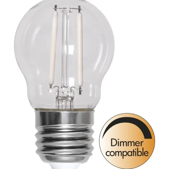 LED-lampa E27 klot 2.5W(25W) vitt filament, dimbar