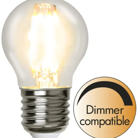LED-lampa E27 klotlampa Clear, 4.2W(40W) dimbar