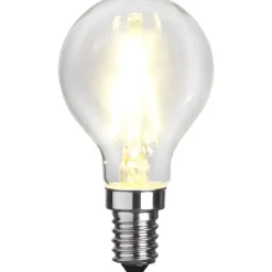 LED-lampa E14 klotlampa Clear, 2W(25W)