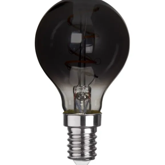 LED-lampa E14 klotlampa Decoled Grace Smoke 3W