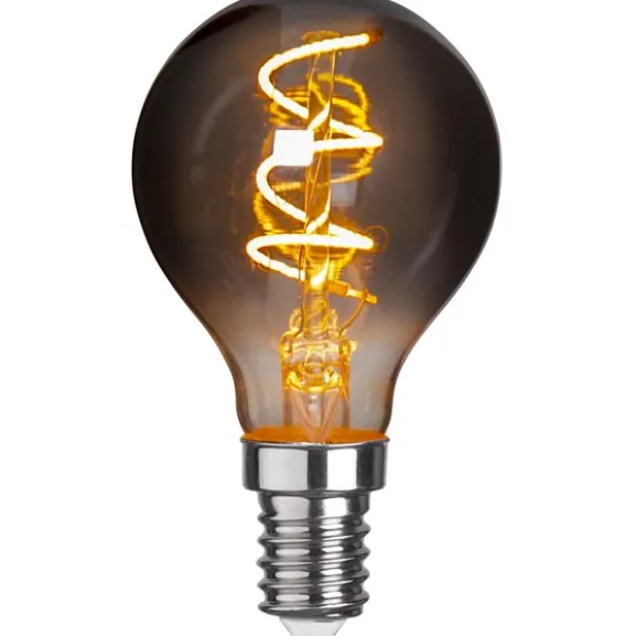 LED-lampa E14 klotlampa Decoled Grace Smoke 3W