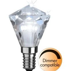 LED-lampa E14 klotlampa Diamond, 3W dimbar