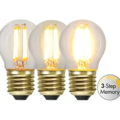 LED-lampa E27 klotlampa Soft Glow 3-stegsdimmer, 4W